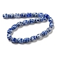 Brins de perles dzi de style tibétain bleu(TDZI-NH0001-C01-01)-3