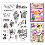 Custom PVC Plastic Clear Stamps, for DIY Scrapbooking, Photo Album Decorative, Cards Making, Flower, 160x110x3mm(DIY-WH0448-0128)
