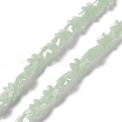 Electroplate Glass Beads Strands, Faceted, Bear, Dark Sea Green, 8.5x9.5x4mm, Hole: 1mm, about 80pcs/strand, 25.20 inch(64cm)(GLAA-C023-04C)