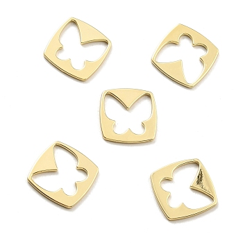 Alloy Pendants, Cadmium Free & Lead Free, Butterfly, Light Gold, 18.5x18x1.5mm, Hole: 14X15mm
