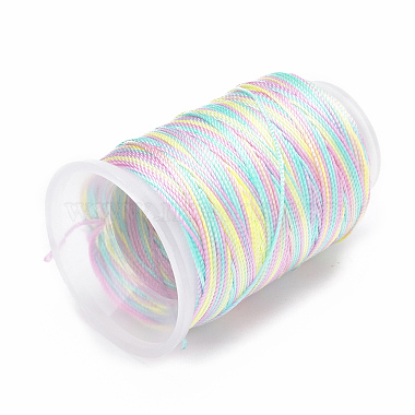 5 Rolls 12-Ply Segment Dyed Polyester Cords(WCOR-P001-01B-022)-2