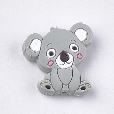 28mm LightGrey Other Animal Silicone Beads