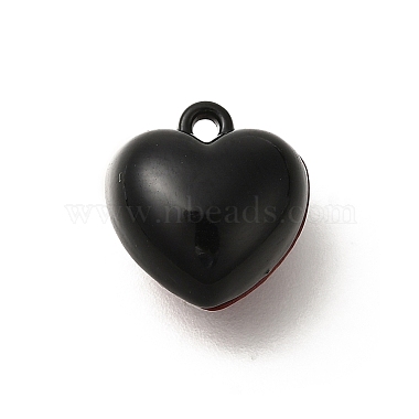 Black Heart Alloy Pendants