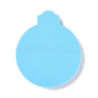 Плоские круглые подвесные силиконовые Молды(DIY-K051-19)-3