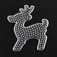 Christmas Reindeer/Stag ABC Plastic Pegboards used for 5x5mm DIY Fuse Beads(DIY-Q009-25)-1