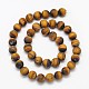 Yellow Tiger Eye Frosted Round Bead Strands(G-N0166-45-6mm)-3