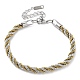 304 Stainless Steel Rope Chain Bracelets for Women(BJEW-G712-14A-GP)-1