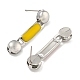 304 boucles d'oreilles en émail inoxydable(EJEW-S229-15P-04)-2