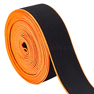 5 Yards Nylon Elastic Bands, for DIY Accessories, Flat, Orange, 40mm(OCOR-BC0005-74B)