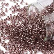 TOHO Round Seed Beads, Japanese Seed Beads, (746) Copper Lined Light Amethyst, 11/0, 2.2mm, Hole: 0.8mm, about 5555pcs/50g(SEED-XTR11-0746)
