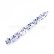 Acrylic Curb Chains, Unwelded, WhiteSmoke, 39.37 inch(100cm), Link: 29x21x6mm, 1m/strand(AJEW-JB00505-05)