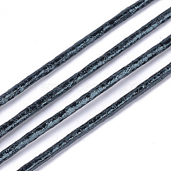 PU Leather Cords, Dark Slate Gray, 3mm, about 109.36 yards(100m)/bundle(LC-S018-01B-15)