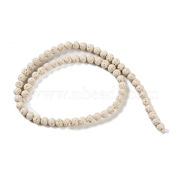 Brins de perles teintées en pierre de lave synthétique(G-H311-08A-04)-3