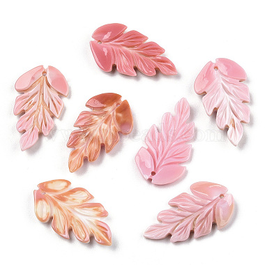 Natural Pink Shell Pendants(SSHEL-H068-02)-6