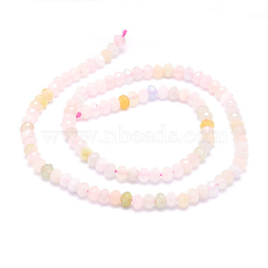 Chapelets de perles en morganite naturelle(G-E569-H08)-2