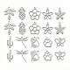 100 pièces 10 style 304 pendentifs en acier inoxydable(STAS-LS0001-39)-1