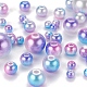 497Pcs 5 Style Rainbow ABS Plastic Imitation Pearl Beads(OACR-YW0001-07C)-7
