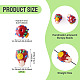 2Pcs Handmade Lampwork Bumpy Beads(LAMP-TA0002-51B)-3