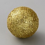 Glitter Craft Foam Balls, Round, for DIY Christmas Crafts Making, Gold, 24mm(DIY-WH20012-20B-01)