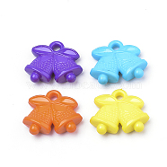Opaque Acrylic Pendants, Bell, Mixed Color, 20x24x7mm, Hole: 3mm(X-SACR-Q190-88)