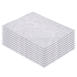 Chemical Fiber Felt Cloth, for DIY Crafts Sewing Accessories, Light Grey, 28x21.5x0.1cm(DIY-WH0366-03D)