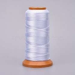 Polyester Threads, for Jewelry Making, White, 0.5mm, about 601.48 yards(550m)/roll(NWIR-G018-D-02)