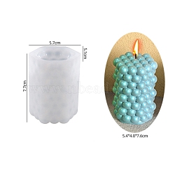 Silicone Candle Molds, For Candle Making Tools, Round Pattern, 5.7x7.7cm(CAND-PW0009-13D)