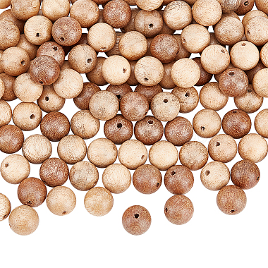 Blanched Almond Round Wood Beads