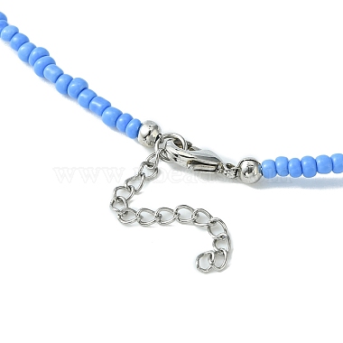 2pcs 2 collier de perles de graines de verre de couleur(NJEW-FZ00010)-5