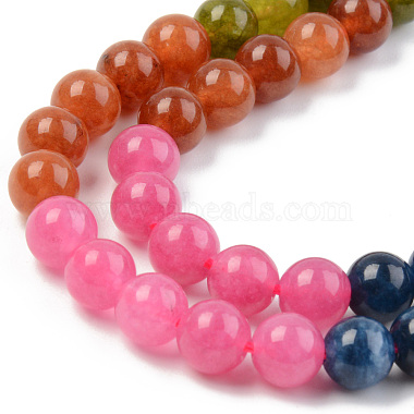 Round Dyed Natural Quartz Beads Strands(G-T132-013A-01)-3