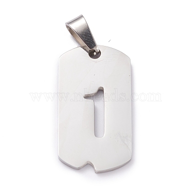 Stainless Steel Color Rectangle 304 Stainless Steel Pendants