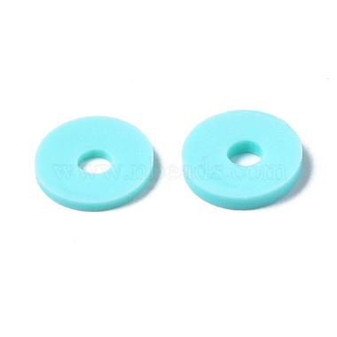 Flat Round Eco-Friendly Handmade Polymer Clay Beads(CLAY-R067-10mm-20)-6