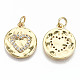 Brass Micro Pave Clear Cubic Zirconia Pendants(ZIRC-S067-138-NF)-2