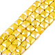 Electroplate Opaque Solid Color Glass Beads Strands(EGLA-N002-42-03)-1