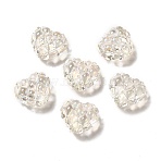 Transparent Acrylic Beads, Heart, Clear, 17.2~17.4x20~20.4x9.6mm, Hole: 3~3.2mm(X-OACR-E016-01D)