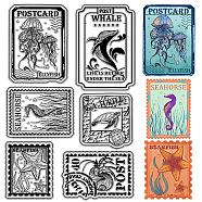 Custom PVC Plastic Clear Stamps, for DIY Scrapbooking, Photo Album Decorative, Cards Making, Stamp Sheets, Film Frame, Marine Animal, 160x110x3mm(DIY-WH0439-0202)