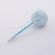 Pom Pom Ball Diamond Painting Point Drill Pen, Painting Cross Stitch Accessories Embroidery Tool, with Sequin inside, Blue, 168x63.5mm(AJEW-WH0113-18D)