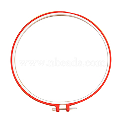 Adjustable Plastic Embroidery Hoops, Embroidery Circle Cross Stitch Hoops, for Sewing, Needlework and DIY Embroidery Project, Random Color, 125mm(PW23031320678)