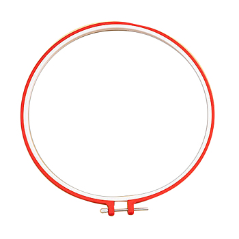 Adjustable Plastic Embroidery Hoops, Embroidery Circle Cross Stitch Hoops, for Sewing, Needlework and DIY Embroidery Project, Random Color, 125mm