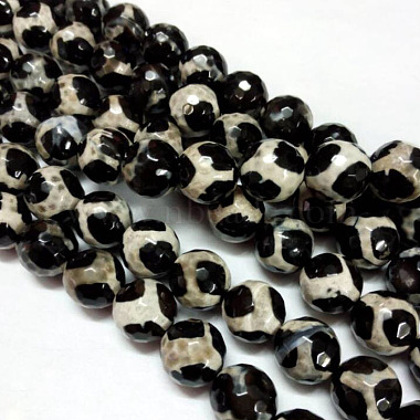 Tibetan Style Turtle Back Pattern dZi Beads(X-G-H1454-1A)-3