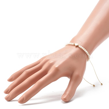 Ensemble de bracelets de perles tressées en fil de nylon réglable(BJEW-JB06450)-8