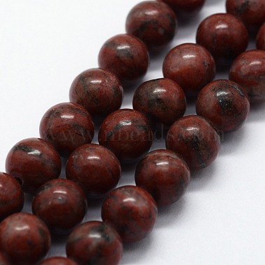 4mm Round Sesame Jasper Beads