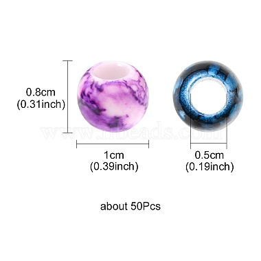 lackiert Acryl-Perlen(ACRP-YW0001-09)-3