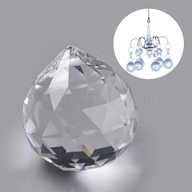 Clear Teardrop Glass Pendants