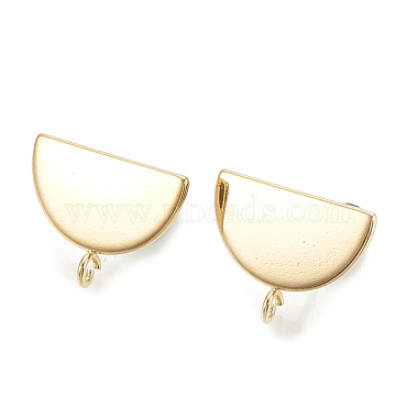 Real Gold Plated Brass Stud Earrings