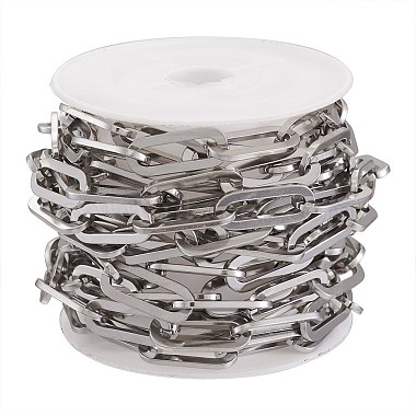 304 Stainless Steel Paperclip Chains(CHS-YS0001-01P)-2