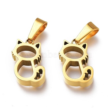 Golden Cat 304 Stainless Steel Pendants