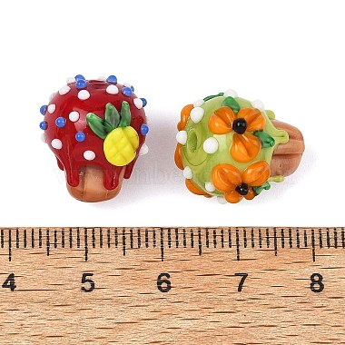 Handmade Lampwork Beads(LA-F001-01)-3