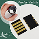 4 Pairs 2 Colors Stripe Pattern Polyester Epaulettes(FIND-GA0003-48)-3