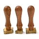 (Defective Closeout Sale: Oxidized)Wood Wax Seal Handles(STAM-XCP0001-03LG)-1